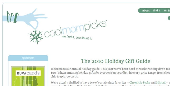 Lists We Love: Cool Mom Picks Holiday Gift Guide